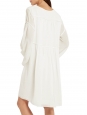 Cotton and silk-blend crepon long sleeves bohemian dress NEW Retail price €1290 Size 38