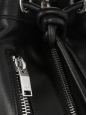 RIDER black leather shoulder bucket bag medium size Retail price €1490
