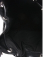 RIDER black leather shoulder bucket bag medium size Retail price €1490