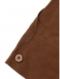 Caramel brown linen shorts Retail price €300 Size M/L