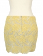 Mini jupe en crochet jaune Px boutique 560€ Taille
