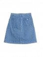 Ultra blue denim buttoned skirt Retail price €345 Size 36