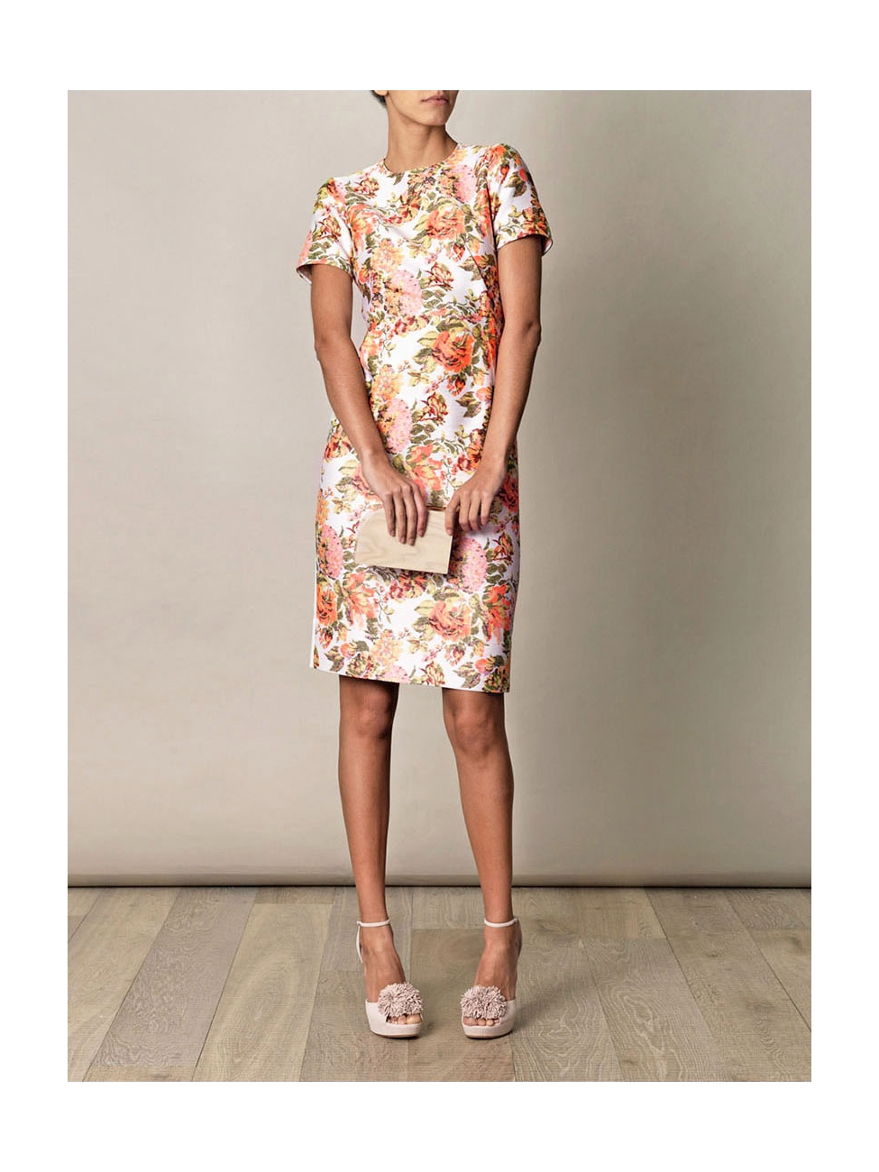 Boutique STELLA MCCARTNEY Ridley neon floral print jacquard dress