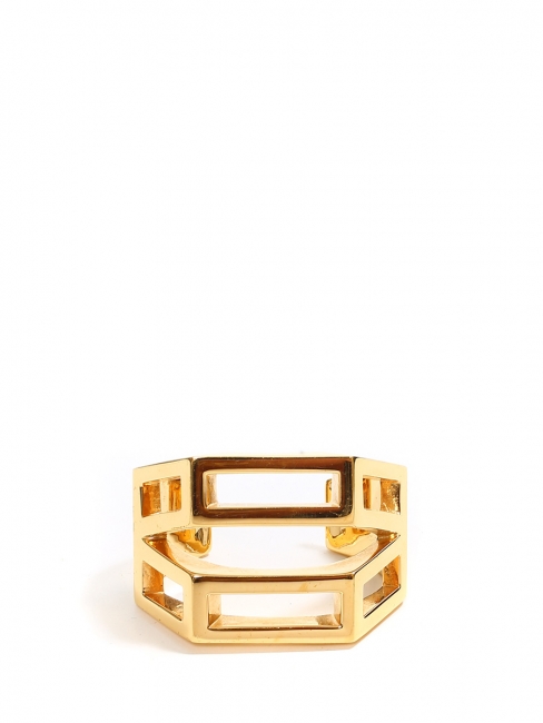 BIANCA Golden brass cuff bracelet Retail price €420 Size M