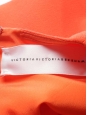 VICTORIA BECKHAM Orange red ruffled wool crepe dress Retail price $625 Size 38 (UK 10)