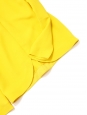 Blouse manches longues col rond en crêpe jaune soleil NEUVE Px boutique 480€ Taille 36