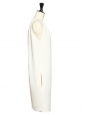 Robe de cocktail en crêpe blanc ivoire épaules dénudées Px boutique 2000€ Taille 34/36