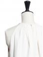 Robe de cocktail en crêpe blanc ivoire épaules dénudées Px boutique 2000€ Taille 34/36
