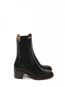 NICOLE black leather low heel chelsea boots Retail price 530€ Size 37