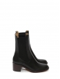 NICOLE black leather low heel chelsea boots Retail price 455€ Size 37