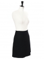 Black wool high waist A-line skirt Retail price €200 Size XS