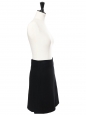 Jupe trapèze courte en laine noire Px boutique 200€ Taille 34