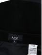Black wool high waist A-line skirt Retail price €200 Size XS