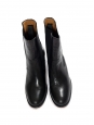 NICOLE black leather low heel chelsea boots Retail price 530€ Size 39