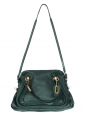 Empire green grained leather PARATY medium cross body bag Retail price €1450