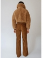 ACNE STUDIOS Veste shearling jacket LINNE TEDDY BEAR en mouton camel Prix boutique 2322€ Taille 36
