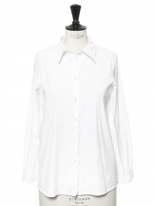 White cotton popeline shirt Retail price €590 Size 36