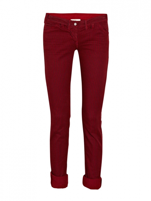 Jean en coton rayé rouge et noir Px boutique environ 200€ Taille 40