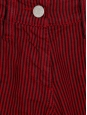 Black and red striped cotton jeans Retail price 200€ Size 3 or 40