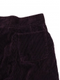 Prune purple corduroy high waist wide leg pants Retail price €590 Size XS