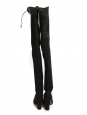 HIGHLAND black suede over the knee heel boots Retail price $880 Size 37