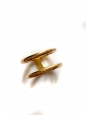 Golden brass thin ring Size 54