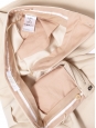 Pantalon jogging crème écru avec zip doré aux chevilles Px boutique 1150€ Taille 34