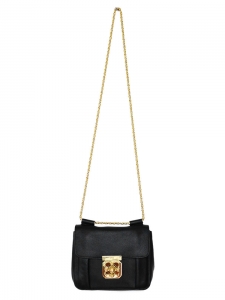 Small black leather ELSIE cross body bag NEW Retail price €1000
