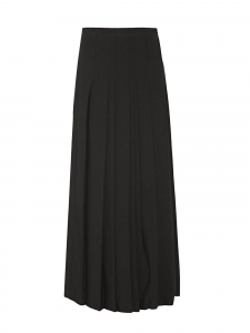 Jupe longue en crêpe plissé noir Prix boutique £1600 Taille 34/36