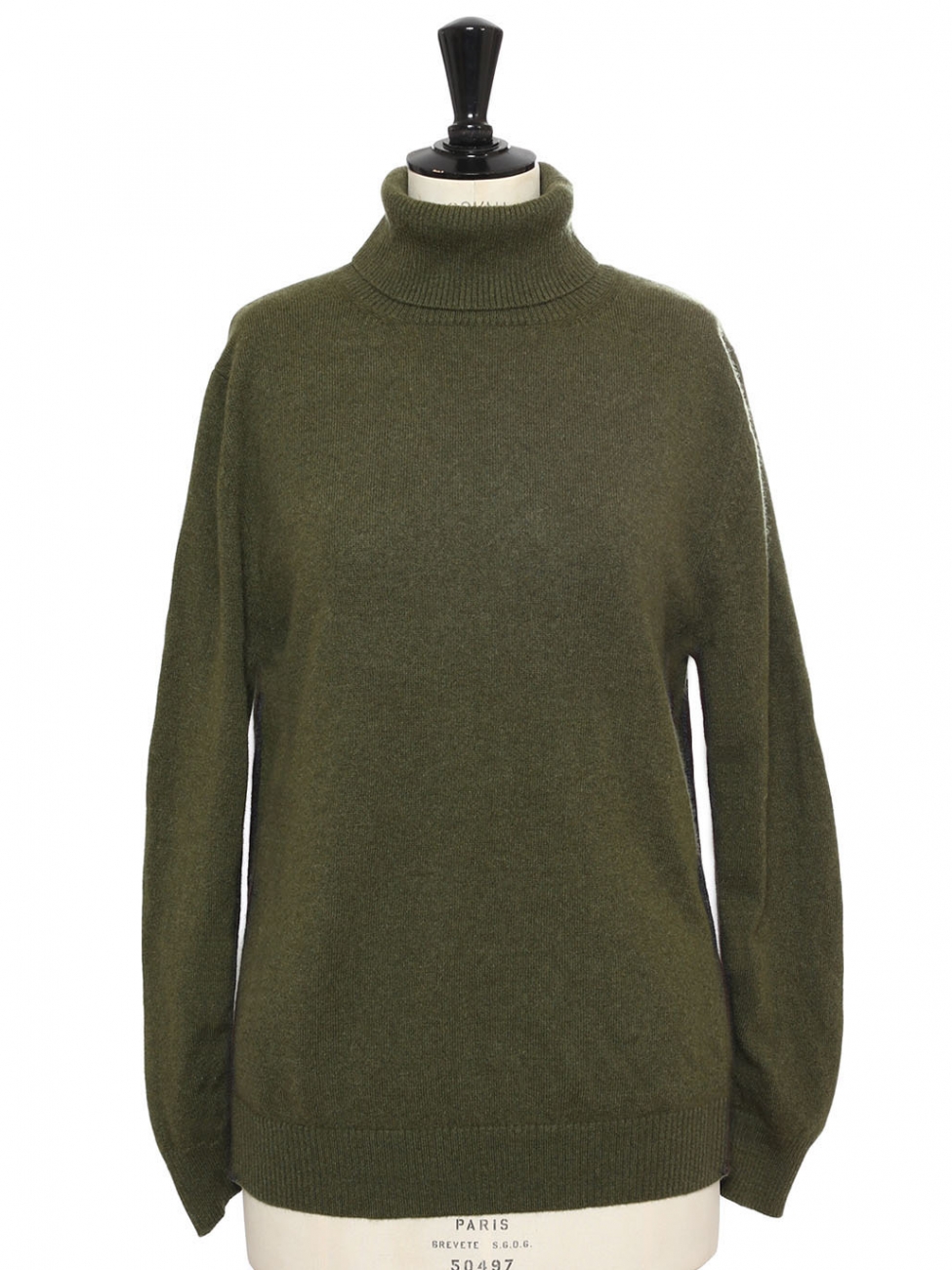 Boutique ETRO Khaki green cashmere wool 