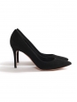 Black suede 9cm heel pointy toe pumps NEW Retail price €500 Size 39