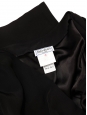 YVES SAINT LAURENT Mini robe de cocktail décolleté plongeant en crêpe noir Px boutique 1100€ Taille 40