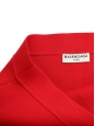 Jupe taille haute évasée en cachemire et jersey rouge vif Prix boutique 800€ Taille 36