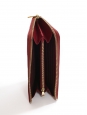 Lise burgundy red and gold zip around long wallet NEW Retail price €250
