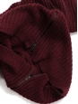 Pull col rond en grosse maille d'alpaga et laine mélangée zip côté Prix boutique 350€ Taille S