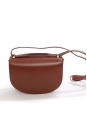 GENEVE tan brown leather cross-body bag NEW Retail price €455