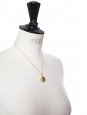Gold plated pendant necklace with gold chain
