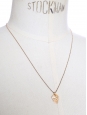 GAG & LOU thin gold chain necklace and skull pendant