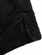 High waist black silk satin pencil skirt Retail price €400 Size 36