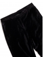 Black velvet straight leg pants Retail price €200 Size 34/36