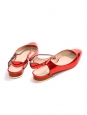 Ballerines babies plates en cuir métallisé rouge Prix boutique 550€ Size 36