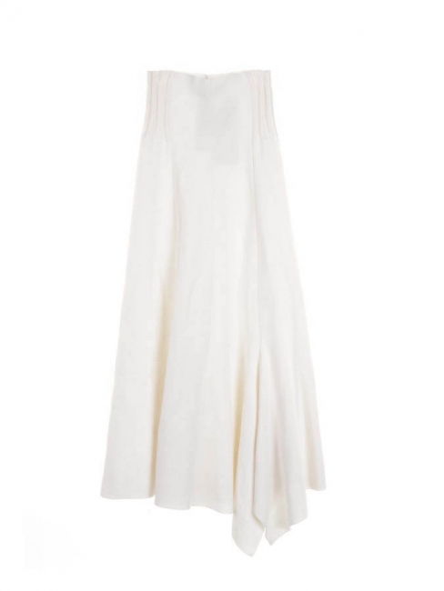 Poetic drape camelia white wool blend high waist maxi skirt Retail price €460 Size 36