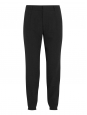 MEGEVE Black woven tapered pants Retail price €265 Size S