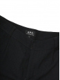 MEGEVE Black woven tapered pants Retail price €265 Size S