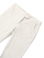 Cream white corduroy flared pants Retail price €350 Size 36