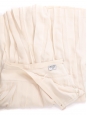 Jupe longueur midi en soie plissée blanc rosé Prix boutique 2000€ Taille 36/38
