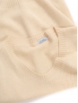 Vanilla cream wool round neck sweater Retail price €350 Size 36