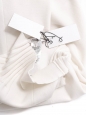 Poetic drape ivory white wool blend high waist maxi skirt Retail price €460 Size 36