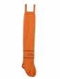 Intarsia orange cotton-blend over-the-knee socks Retail price $150