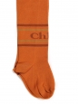 Intarsia orange cotton-blend over-the-knee socks Retail price $150